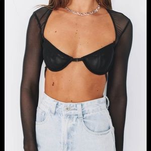 Lioness Black Gilda Crop Top in AU size 10